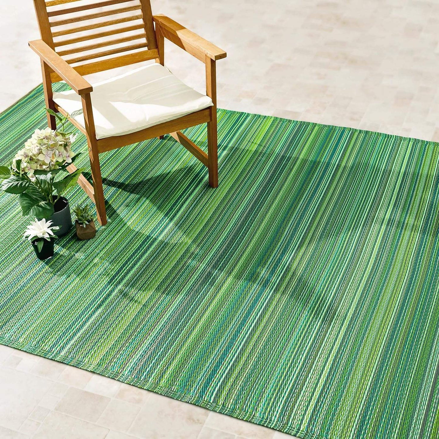 Manufacturer Custom Pattern Camping Mat PP Materials Resists Fading Outdoor Rug Waterproof Hallway Indoor Outdoor Carpet Rug