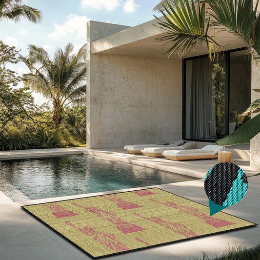 Manufacturer Baby Play Mat PP Materials Easy to Clean Plastic Mats for Floor Patio RV Hotel Courtyard Outdoor Woven Carpet