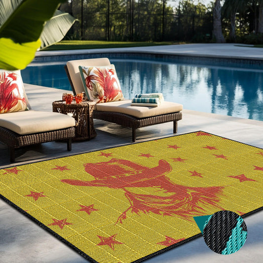 Customizable Outdoor Rug Waterproof Carpet Patio Kids Play Mat RV Camping Poolside Hallway Beach Waterproof PP Mat