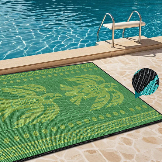 Manufacturer Hot Sale Outdoor Mat PP Materials Weather-resistant Outdoor Rug Indoor Patio Outdoor Rug Waterproof Carpet Patio
