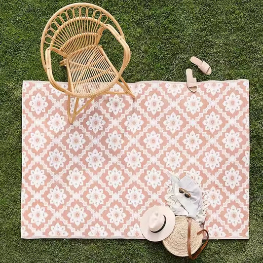 Easy to Maintain Non-Slip PP Floor Mats for Home Indoor Poolside Garden Courtyard Beach Event Courtyard Outdoor Rug