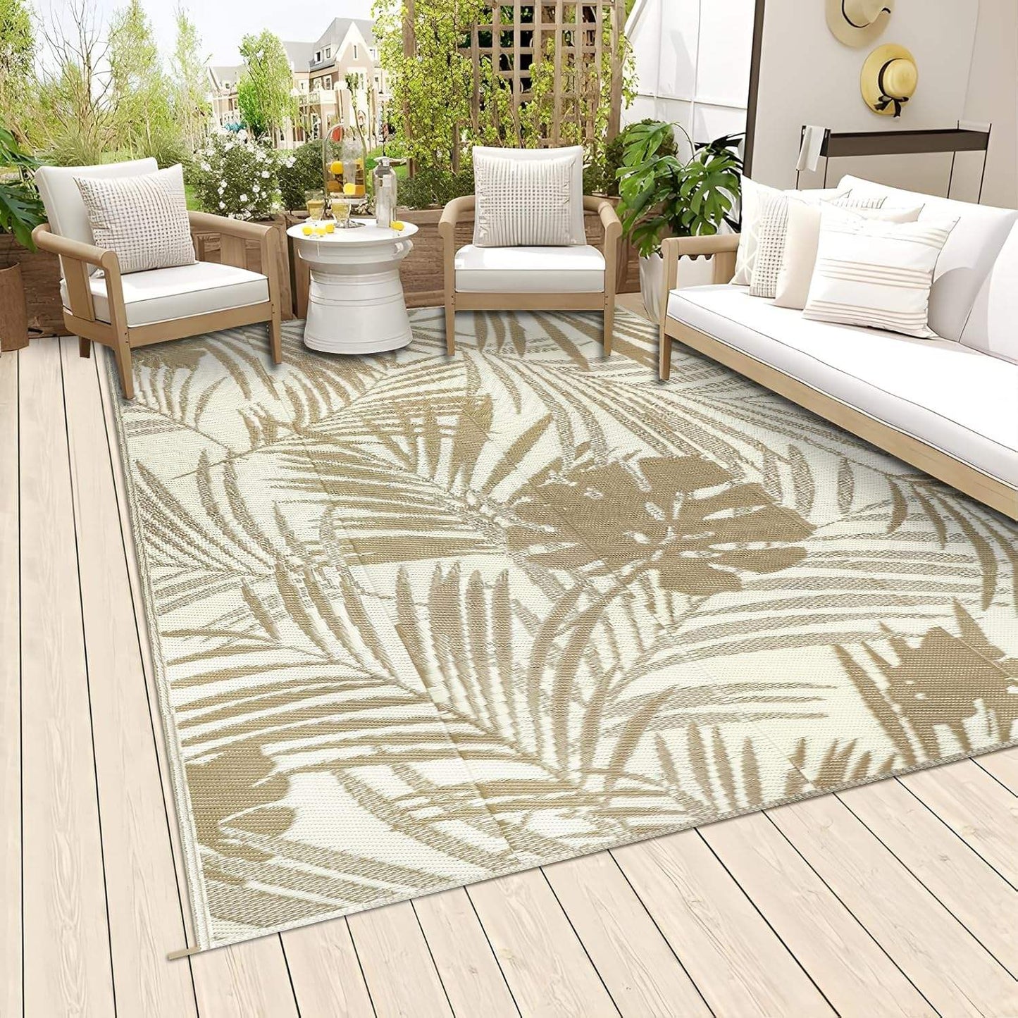Custom Pattern Floor Mat Polypropylene Durable Outdoor Rug Waterproof Carpet Patio Beach Hallway Outdoor Carpet Rug