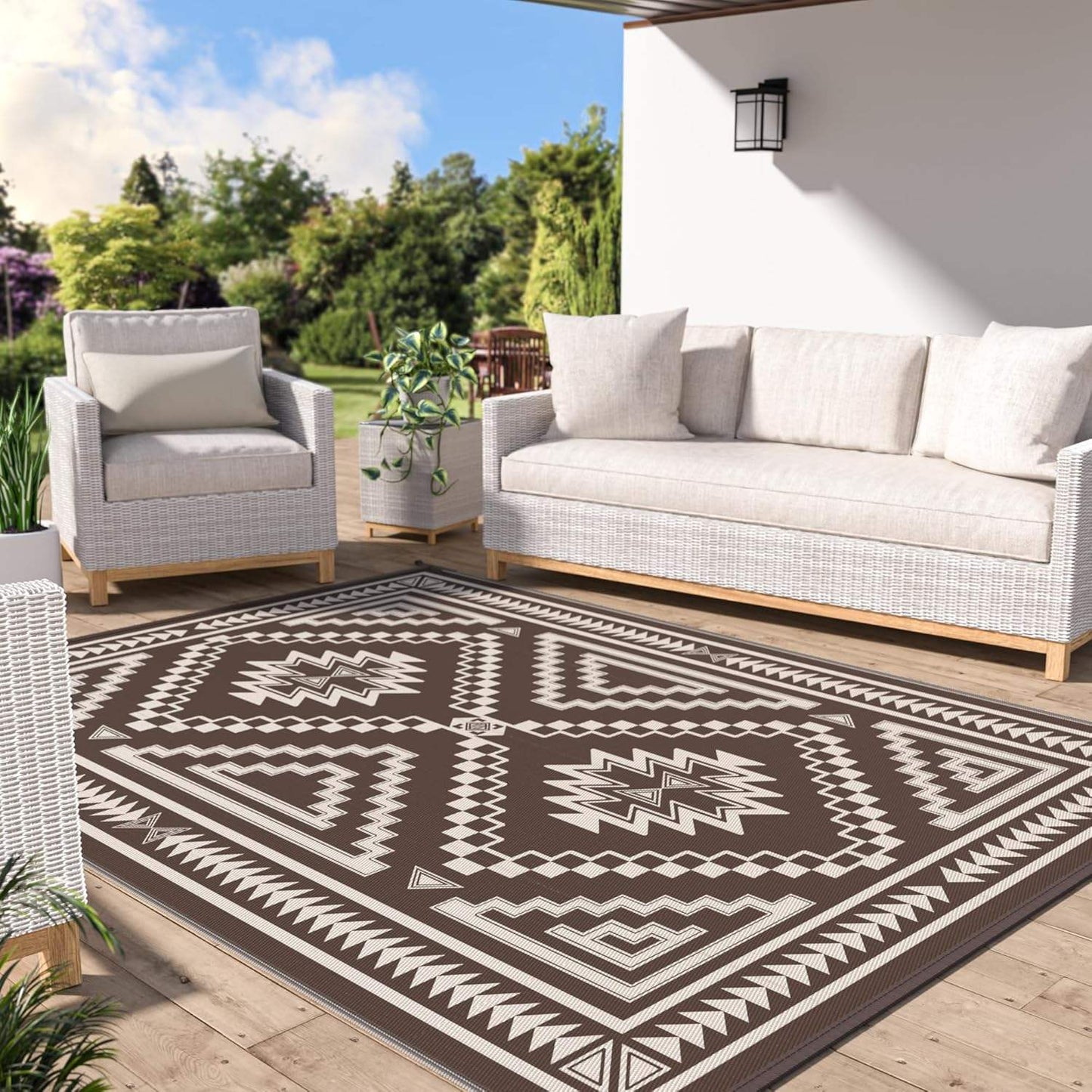 Manufacturer Self Inflate Camping Mat Polypropylene Foldable Outdoor Rug Patio Indoor Patio RV Outdoor Carpet Rug