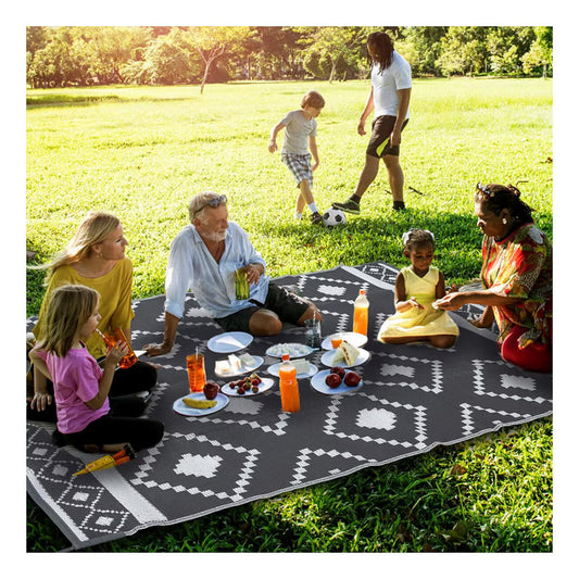 Custom Szie Camping Sleeping Mat Polypropylene Foldable Outdoor Rug Waterproof Patio RV Picnic Camping Outdoor Woven Carpet