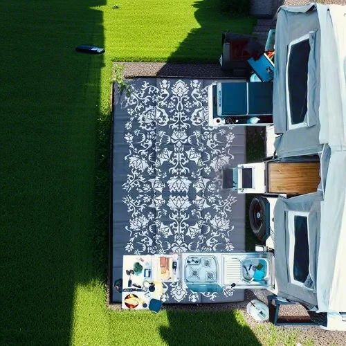 Customized Safety Outdoor Mats pp Materials Reversible Pet-friendly Eco-friendly Outdoor Rug caravan Outdoor Woven Carpet