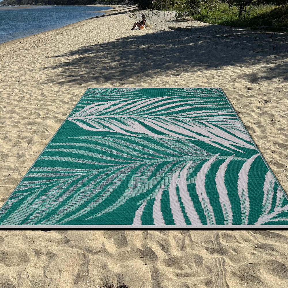 Portable Summer Mat pp Materials Easy to Clean Washable Stain Resistant Outdoor Carpet Rug Beach Outdoor Carpet Waterproof