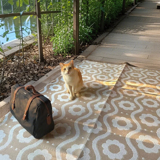 Kids Outdoor Play Mat Waterproof Polypropylene Carpet for Patio Garden Camping Picnic Environmentally Friendly Rug for Children