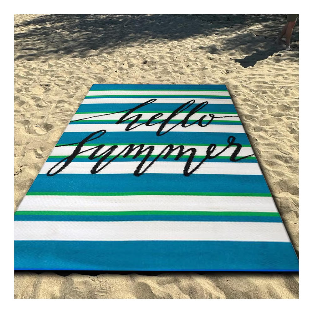 Wholesale Camping Mat pp Materials Durable Resists Fading Easy to Clean Outdoor Carpet Rug Beach Camping Outdoor Woven Carpet