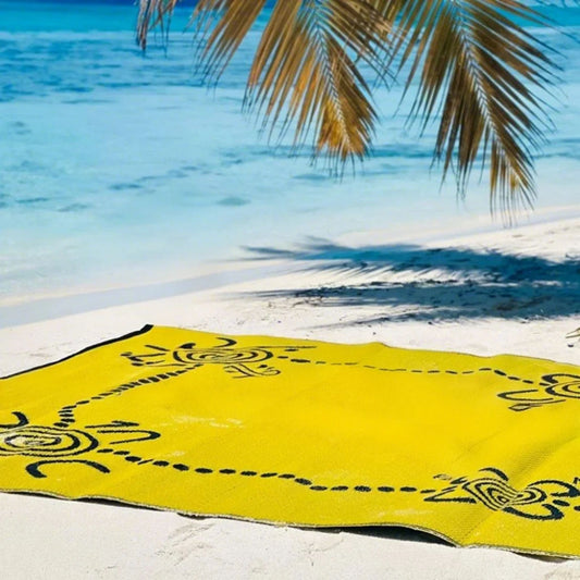 Custom Pattern Polypropylene Outdoor Mat Durable Reversible Non-Slip Carpet Rug for Beach Picnic or Camping Resists Fading
