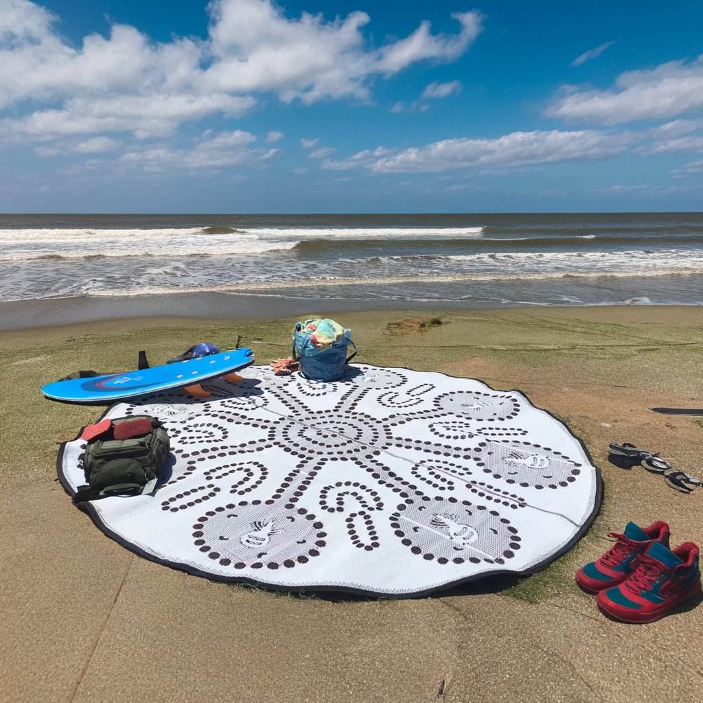 Factory Price Summer Mat pp Materials Easy to Clean Washable Easy to Maintain Outdoor Rug Waterproof Beach Outdoor Carpet