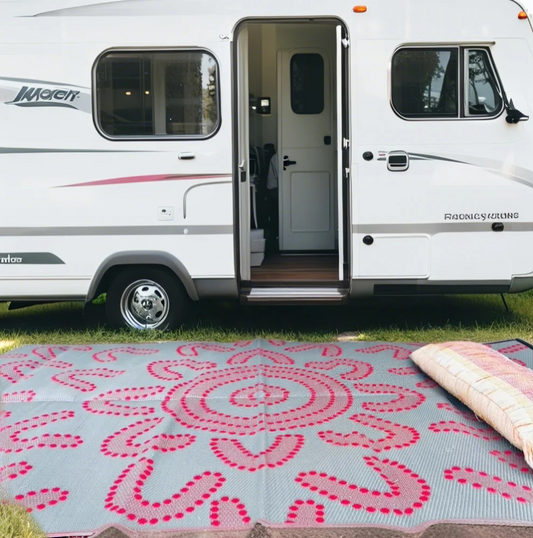 Fast Shipping Summer Mat pp Materials Resists Fading Uv-resistant Easy to Clean Outdoor Carpet Rug Beach Camping Outdoor Carpet