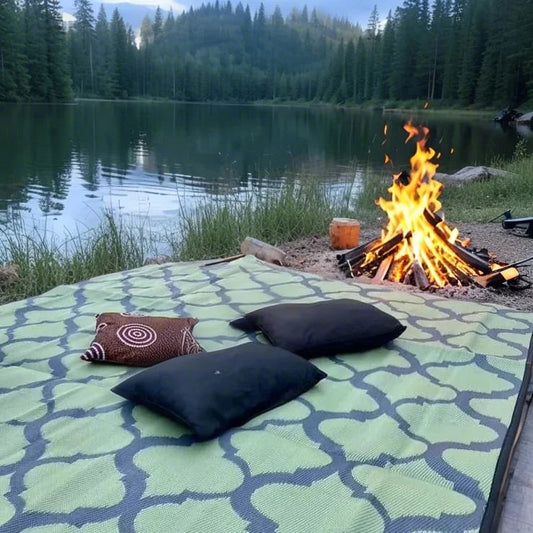 Wholesale Outdoor Mat Polypropylene Durable Weather-resistant Resists Fading Outdoor Rug Waterproof Camping Outdoor Carpet