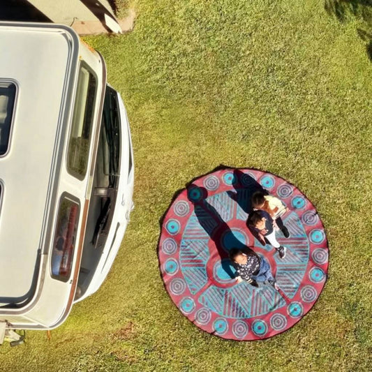 Fast Shipping Safety Outdoor Mats pp Materials Easy to Clean Water-resistant Outdoor Carpet Rug caravan Camping Outdoor Carpet